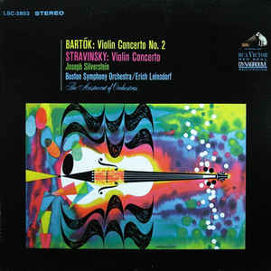 Bartok Stravinsky Violin Concerto Svestein Vinyl LP