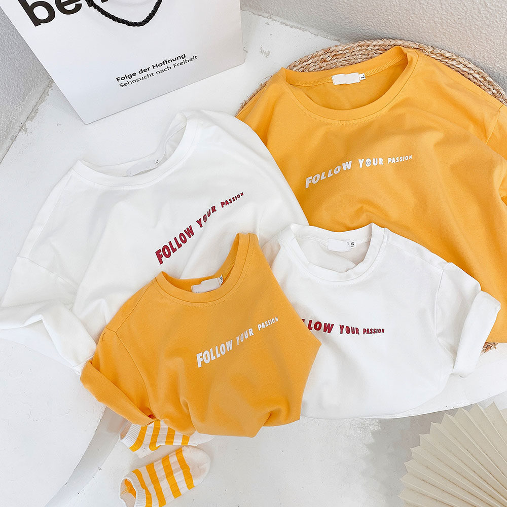 Netred pro-loading summer clothes 2022 new men and women short sleeve t-shirt mother and daughter a family of three with a family of three