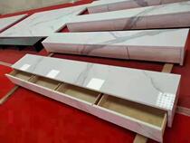 Modern minimalist living-room rock plate TV cabinet Serie light lavish tea table combined background wall terrace high-end custom solid wood