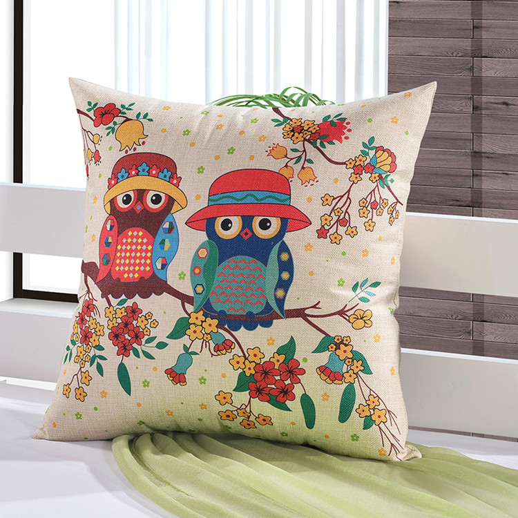 Bông và vải lanh gối văn phòng thắt lưng gối gối gối tựa lưng đệm pad xe eo gối sofa đệm gối kê lưng văn phòng