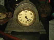 Imported lead leather clock==(Antique watch collection)