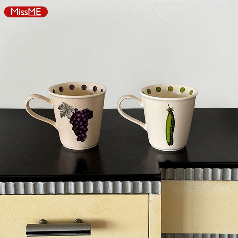 Softserve Soft Supply Grape Pod Mug Coffee Ceramic Water Cup Tea Cup for Women 26Ssmissme