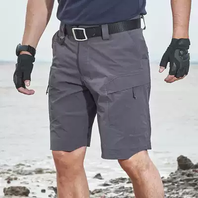 Archon tactical pants men's outdoor quick-drying shorts summer quick-drying elastic overalls mountaineering five-point pants