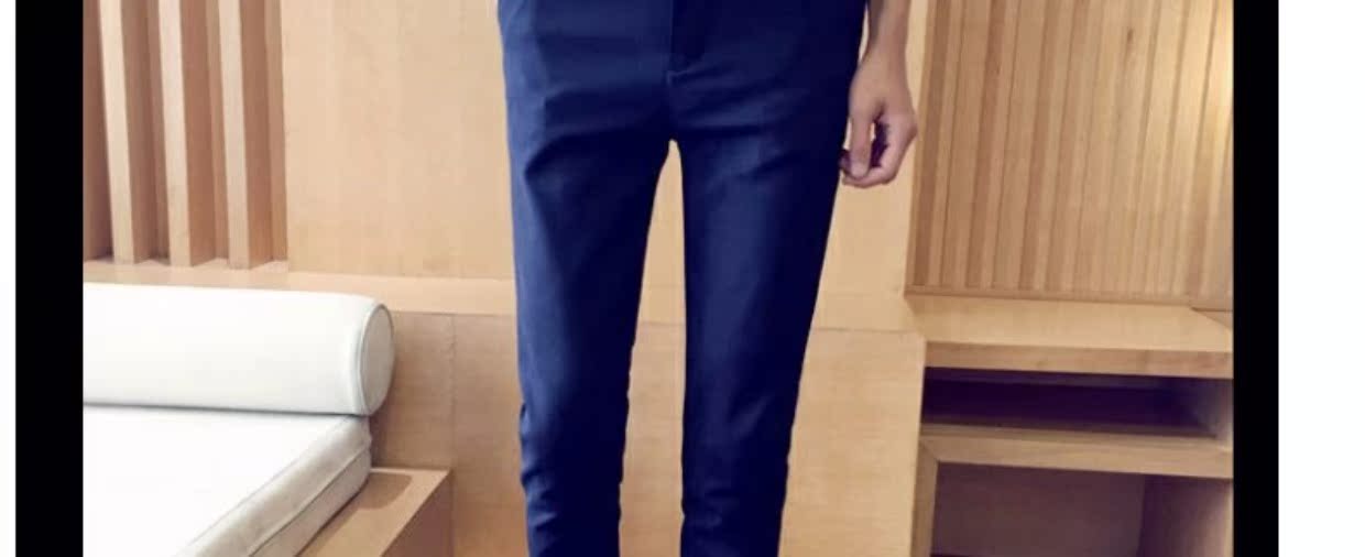 Quần không kinh doanh quần âu nam phiên bản Hàn Quốc của quần Slim chân quần nam thun quần mùa thu thủy triều quần nam shop đồ nam đẹp
