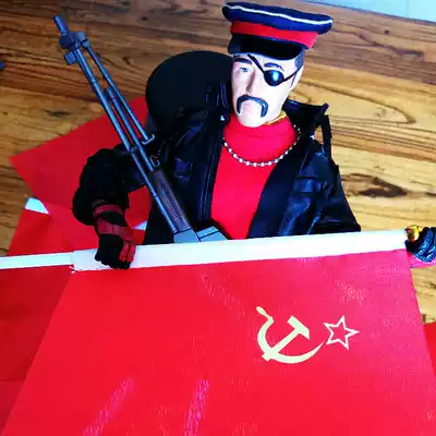 Soldier flag 1:6 Soviet flag Scene Bulk desk flag Hand waving flag model flag Soviet flag