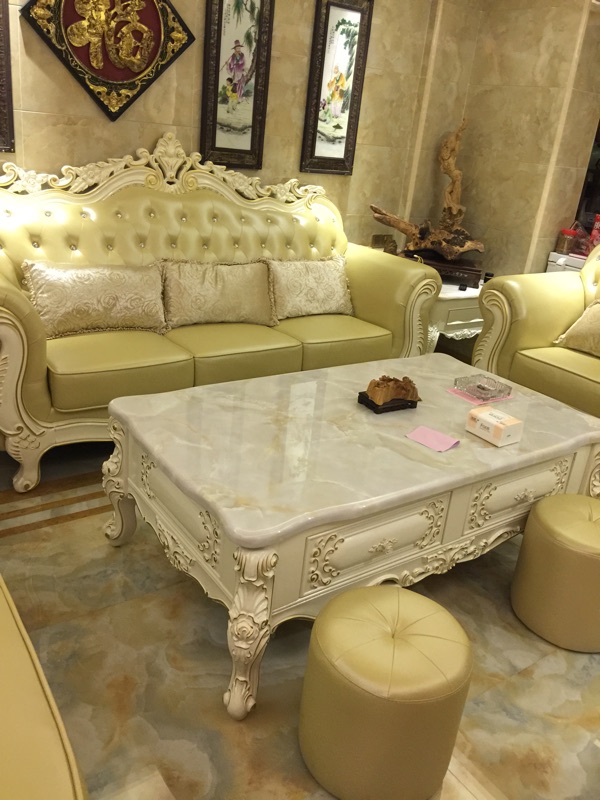 Eurostyle sofa 123 genuine leather sofa minimalist sofa Modern European-style post-modern sofa Euro-style trio position sofa-Taobao