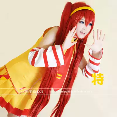 McDonald's Hatsune MIKU COS costume Blue blue road mikuo cosplay costume