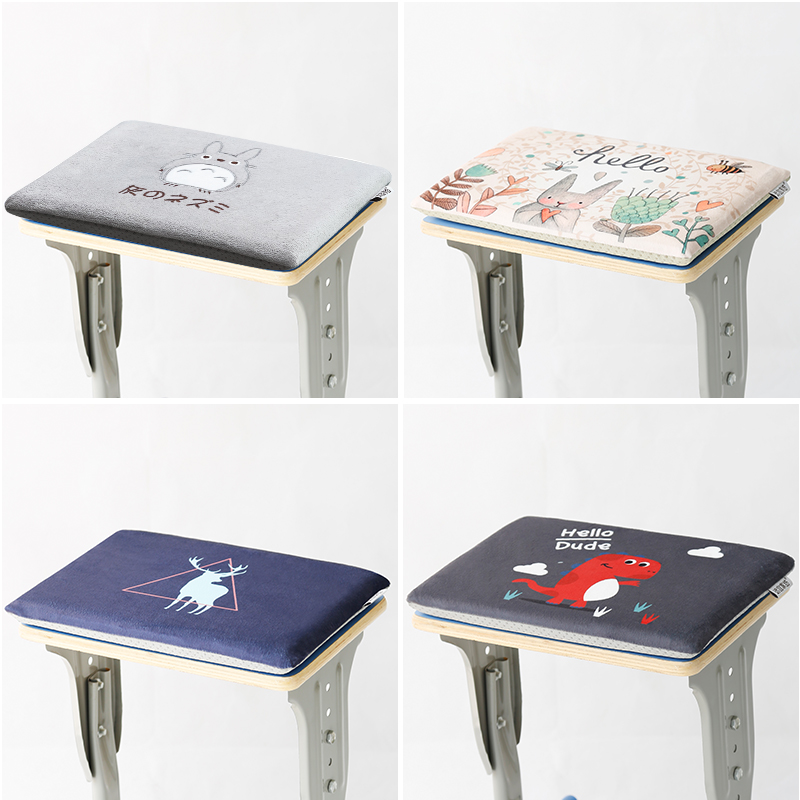 Memory cotton cushion student classroom chair seat cushion stool cushion dormitory chair cushion winter non-slip butt pad fart pad