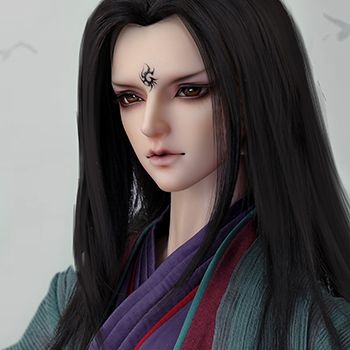 BJD doll ASDOLL baby clothes Mountain Sea Jing-70 white Rong ancient style set green chime CL120160801