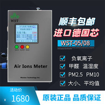 Air negative oxygen ion detector WST08 formaldehyde PM2 5 test paint tile Forest Park scenic waterfall