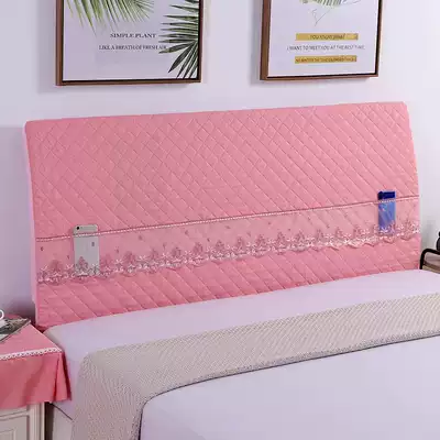 All-inclusive cloth art bed Hood simple modern soft bag bed headgear backrest dust cover solid wood bedside cushion bed bag