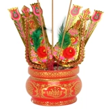 Золотой цветок Fortune Flower Flower Architage Architecture Accessories для Гуанейна для храма Будды