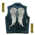 Walking Dead, 弩,, nam, Daryl, cánh phản chiếu, cánh, đại bàng bay, denim, vest, Harley, nam và nữ - Dệt kim Vest vest nam hàn quốc Dệt kim Vest