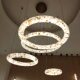 Spanish Natural Marble Chandelier, All-Copper French Light Luxury High-End Living Room Main Light, Round Villa Clubhouse Suspended Light
