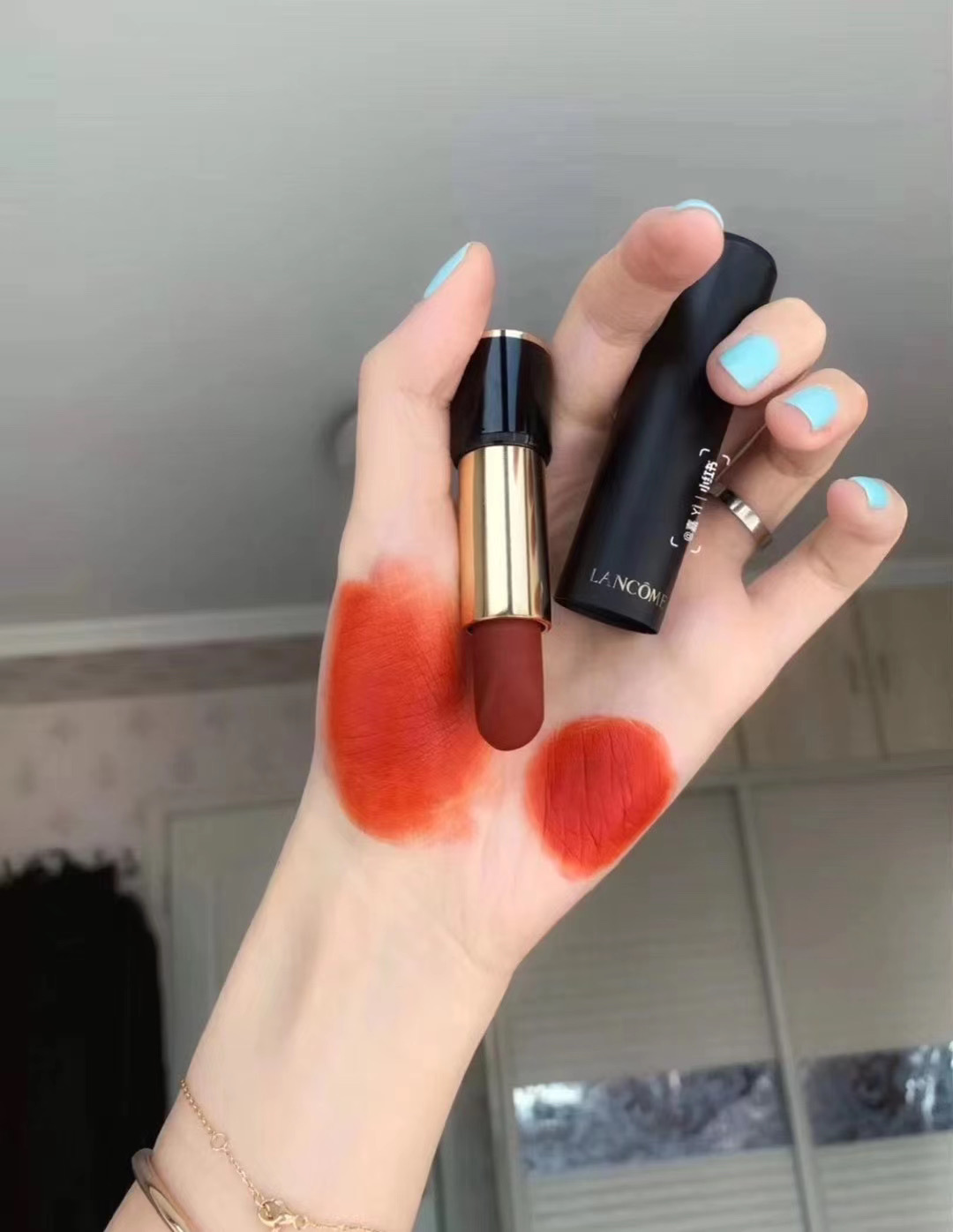 Current Lancome Lancôme new matt limited red tube mouth red 507196274505-7 New Year limited leather