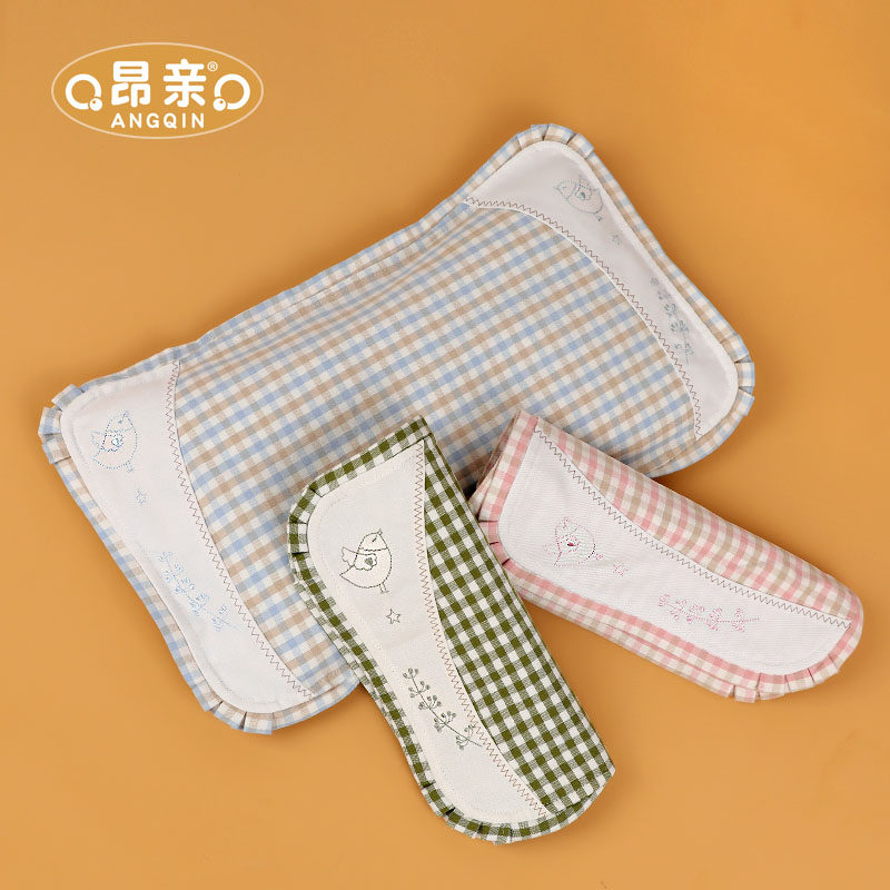 Infant hemp pillowcase newborn 0-1-5 years old pillowcase children all pure cotton yarn sweat absorbent baby small pillowcase