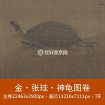 Zhang Si Shenzhuan Turtle Volume All-volume Painting Core Golden Generation Biography of the State Painpainting National Paintwork Painting Electronic Pictures