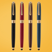 French Montagut middle school student pen gift box calligraphy practice hard pen metal iridium gold pen fashion ink-absorbing scrub pen