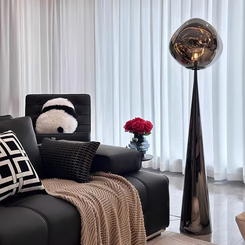 Danish Designer Floor Lamp, Lava-Style, High-End Ambiance Light Next to the Sofa in the Living Room, Light Luxury Lamp for Bedroom and Hotel