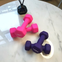 Koala and Miaomiao fitness practice hexagonal dumbbells thin arms Safe and stable matte texture anti-fall floor