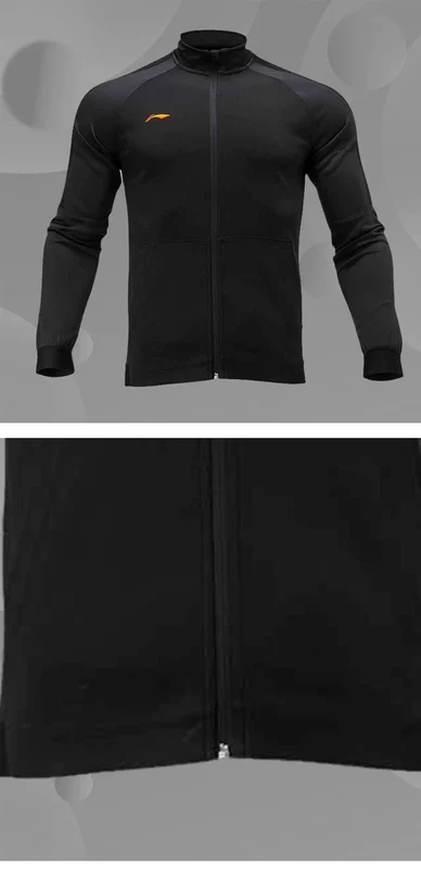 Chính hãng Li Ning 19 Mùa Xuân Loạt Bóng Đá Nam Chạy Bộ Thể Thao Áo Cardigan Áo Trùm Đầu AWDM689 áo