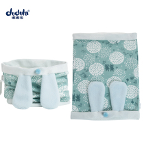 Baby Cute Ear Neck Cover Doodle Girls Spring Autumn Winter Double Layer Pure Cotton Neck Collar Boy Scarf Korean Version