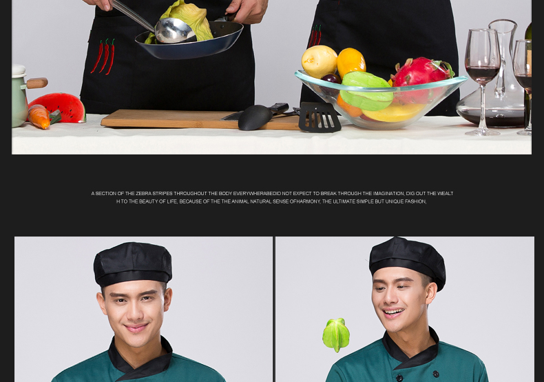 Uniforme de cuisinier en polyester - Ref 1910567 Image 22