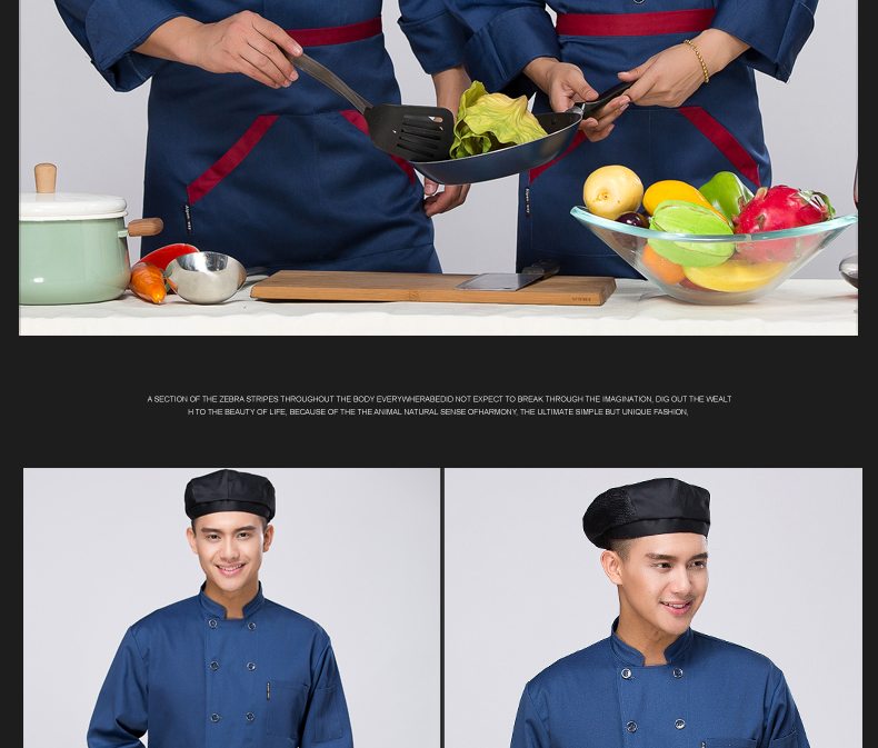 Uniforme de cuisinier en polyester - Ref 1910568 Image 12