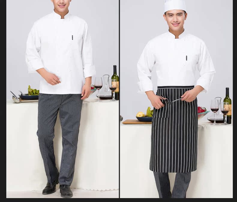 Uniforme de cuisinier en polyester - Ref 1910568 Image 23