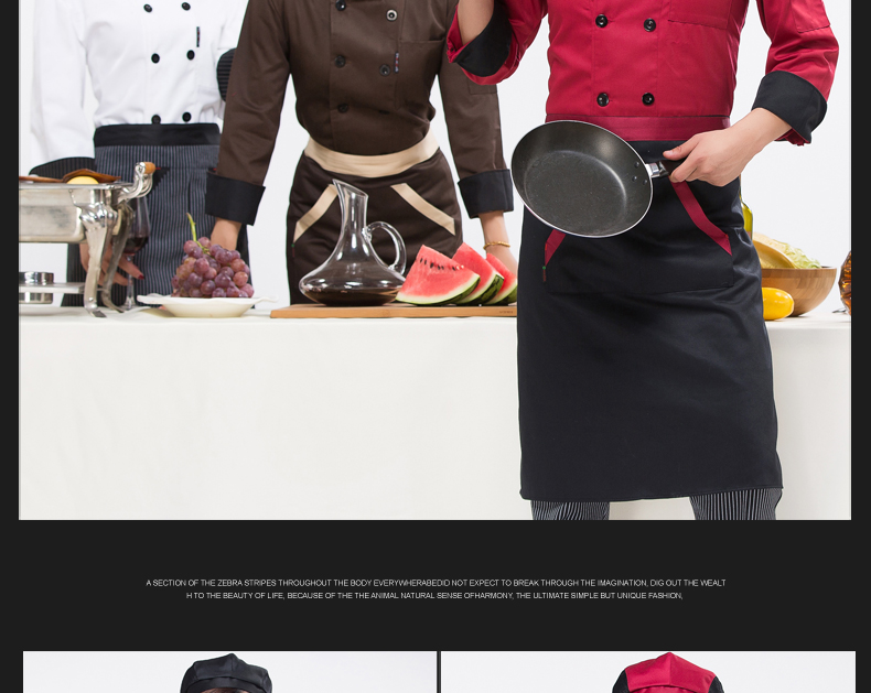 Tenue de cuisinier en polyester - Ref 1910563 Image 12