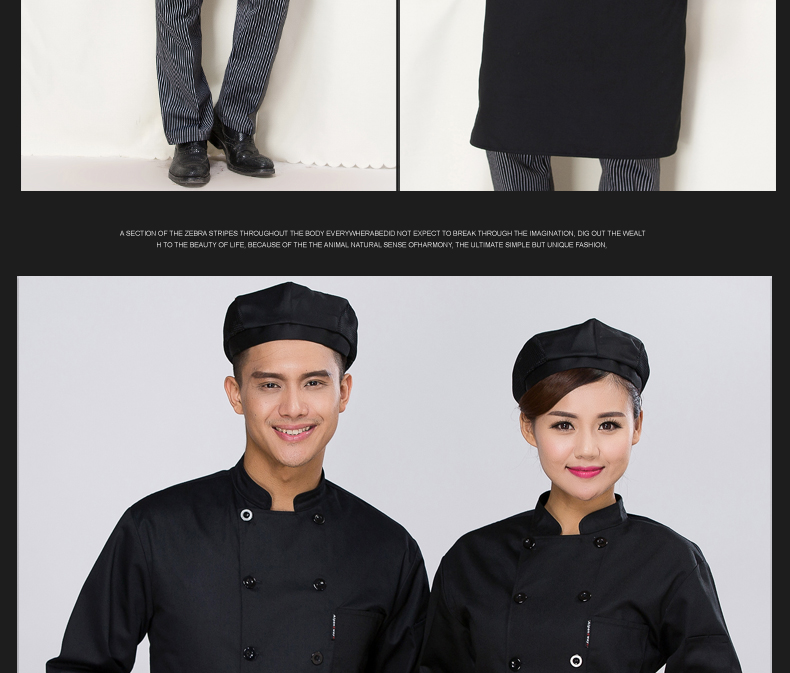 Uniforme de cuisinier en polyester - Ref 1910568 Image 16