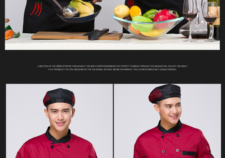 Uniforme de cuisinier en polyester - Ref 1910567 Image 19