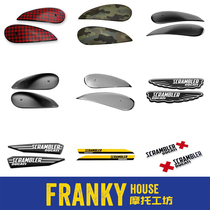 (F home) DUCATI DUCATI self-travel SCRAMBLER aluminum carbon steel tank side plate oil tank stickers decoration