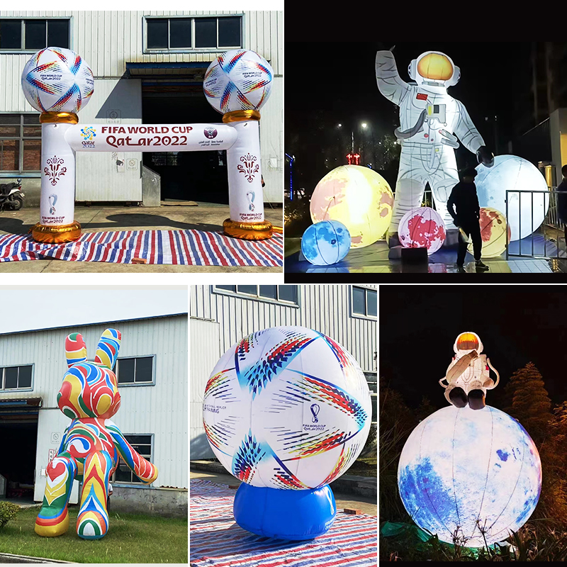 World Football Gold Cup Inflatable Moon Inflatable Luminous Space Astronaut Astronaut Lighting Festival Bar Beauty Chen