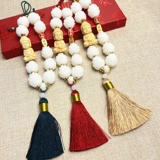 Подвеска для машины, зеркало заднего вида, защитный амулет, аксессуар с кисточками