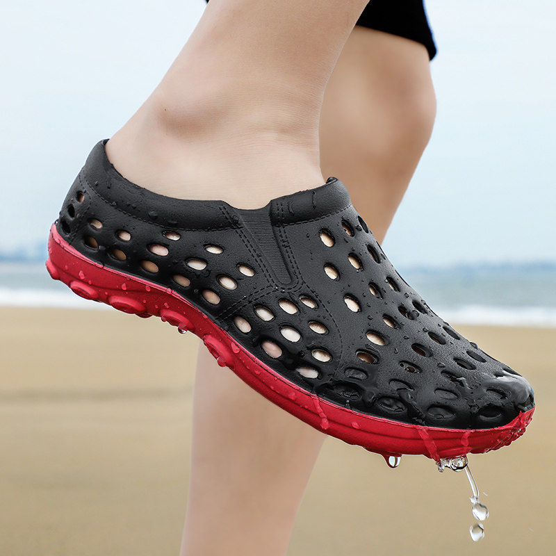 European Standing Sandals Men's 2022 Summer New Men Casual Breathable Dongle Shoes Non-slip Sandals Outdoor Beach Shoes