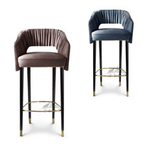 American solid wood bar chair Nordic retro creative high stool modern simple KTV bar chair bar stool bar chair