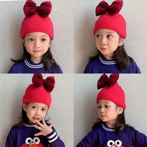 Stereo Butterfly Newborn Baby Double Fetal Cap Pure Cotton Fall and Winter Baby Cute Princess Hat