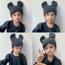 Baby and toddler cute kitten hat Spring and Autumn Han Edition temperature door hat newborn male and female baby fetal cap