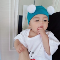 Neonatal ultra-buddy temperature door with baby and toddler Mickey hair cotton safe and comfortable child full moon hair belt