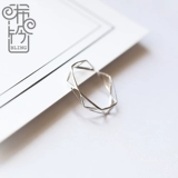 Модное кольцо для влюбленных, простой и элегантный дизайн, на указательный палец, серебро 925 пробы, популярно в интернете