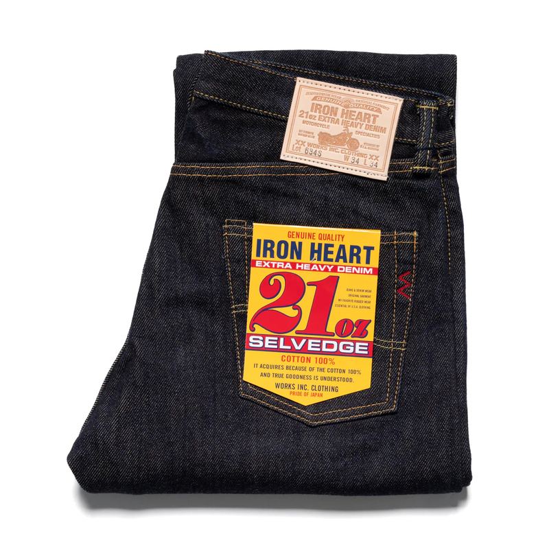 Official Agent of Iron Heart Domestic Stock, Iron Heart 634S Standard Straight-Leg 21oz Mid-Rise Heavy-Duty Jeans Official Agent of Iron Heart Domestic Stock, Iron Heart 634S Standard Straight-Leg 21oz Mid-Rise Heavy-Duty Jeans