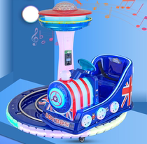 New children rotating track train 2021 coin commercial children Electric rocking car sweep code payment rail car