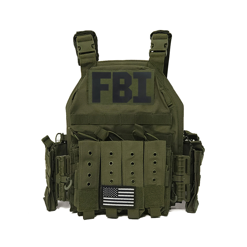 U.S. Navy Seals Fbi Military Enthusiast Gear Ranger Army Green Tactical Squad Vest Modular Quick-Release Vest
