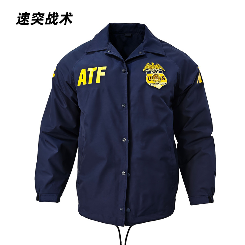 Tough Guy American Atf Spring and Autumn Coach Jacket Men's Thin Identification Uniform Tactical Windbreaker Summer Coat Men's Top