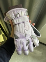 Ski gloves womens winter thickened warm cotton anti-slip touch screen anti-splash water cycling plus velvet mens outdoor travel