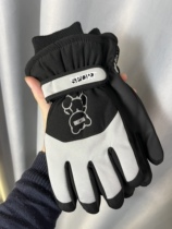 Warm Thickened Gloves Ski Ladies Winter Riding Electric Vehicle Anti-Splash Water Anti-slip Touch Screen Cotton Plus Velvet Mens Northeast