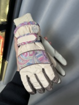 Winter womens ski gloves sports modification hand shape non-slip touch screen wind and cold waterproof warm plus velvet thick