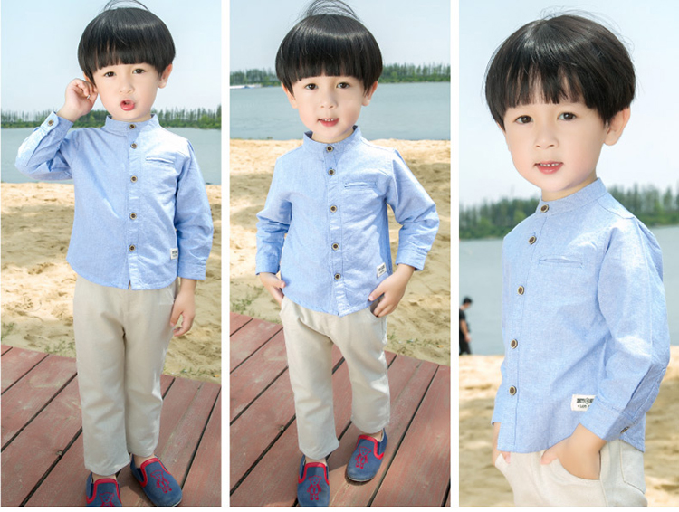 Chemise enfant à manche longue - Ref 2083344 Image 14