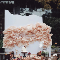 Wedding wedding arrangement color soft molding Paper ins Wind diy wedding scene paper art decoration hand rubbing props origami